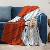 Santa Claus Throw Blanket Christmas Reindeer Festive Holiday Cozy Fleece Bedding Gift Decor Holiday Home Decor Xmas Gift