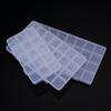 Multi-Grid Transparent Plastic Storage Box for Beading & Jewelry - 10, 15, 24, 28, 32 Options