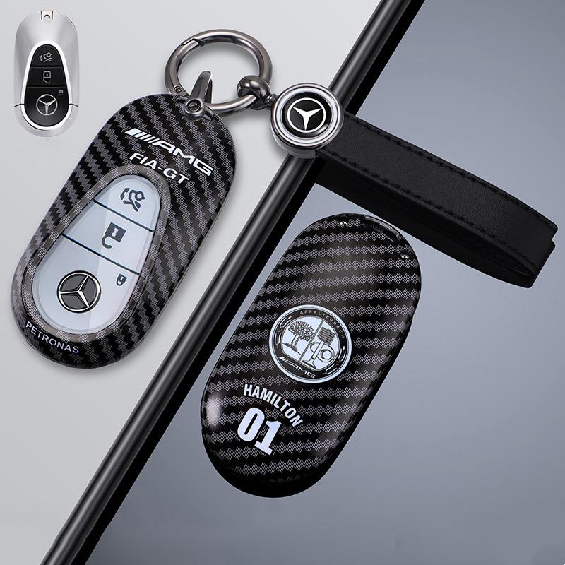 D4Car Remote Key Case Full Cover Shell Keychain For Mercedes Benz C E S Class W223 W206 C260 C300 S400 S450 S500 Auto Accessories