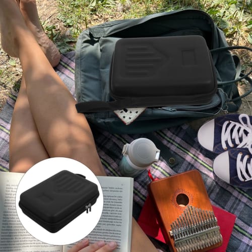 LIOOBO Kalimba Case, 17-Key Kalimba Storage Case, Kalimba Storage Bag, Compact, Easy to Carry, Thick, Shockproof, and Waterproof
