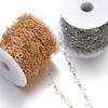 1meter Copper Heart with Colorful Zircon Necklace Chain for Bracelet Necklace Anklet Findings DIY Jewelry Making Accessories