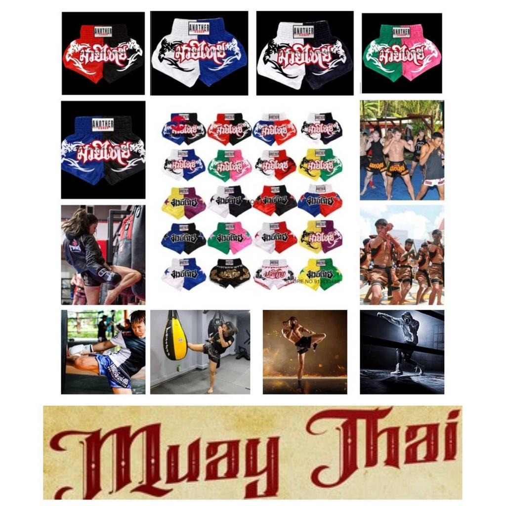 Star Muay Thai Shorts Pants Kickboxing Boxing MMA UFC  Fight Unisex Men Women Kid Quick Dry Print Elastic High Waist Polyester Training