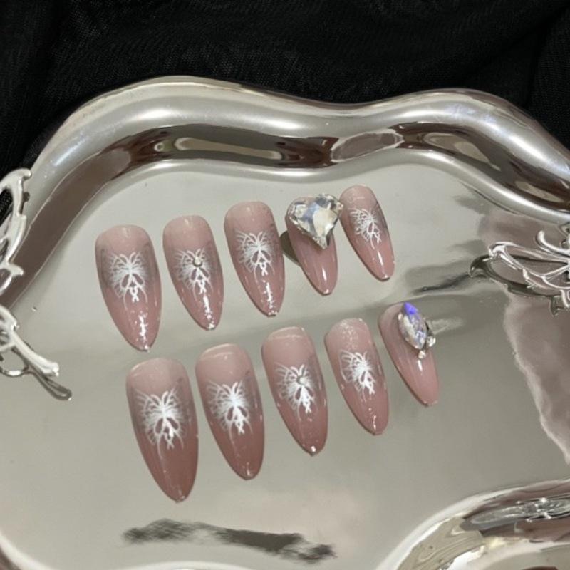 Luxurious Handmade Translucent Nail Tips for Autumn/Winter – Soft Texture, High-Class Feel