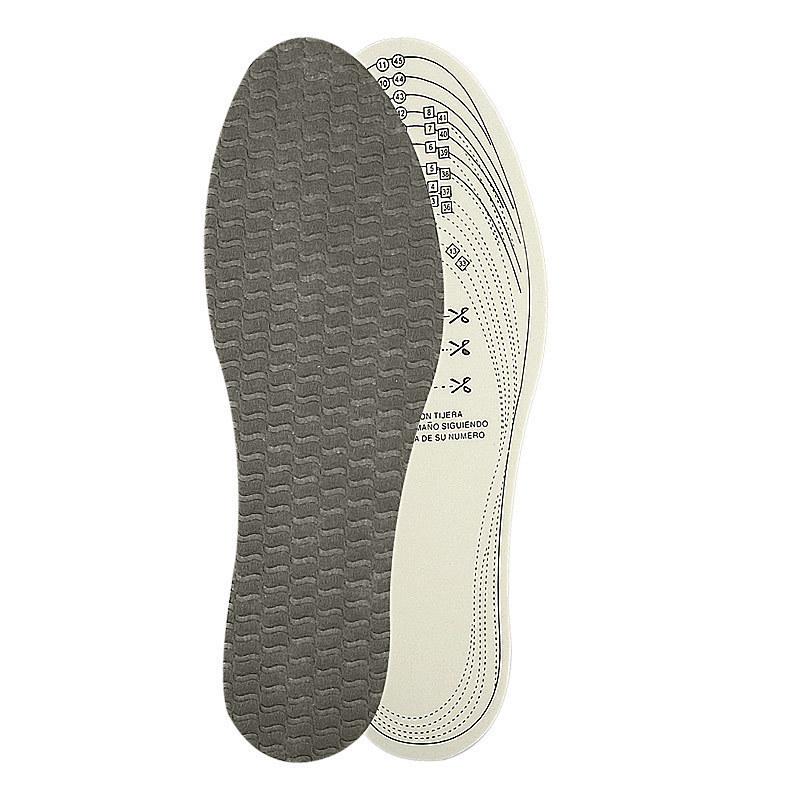 Men's and Women's Casual 3MM Sports Insoles: Sweat-Absorbing, Cut-to-Fit, Embossed Non-Woven Fabric, Latex Insoles
