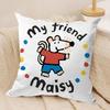 Cute B-Bobo The M-Mouse Cushion Cover Short Plush Double-Sided Print Square Throw Pillow Covers Sofa Home Cushion Decor