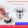 Universal Leak-Proof Brass Pop-Up Bathroom Sink Stopper