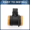 Mass Air Flow Sensor Assembly, MAF Sensor No.06A906461T for Volkswagen Jetta 2005 2.0L L4 Black, 1 Pc