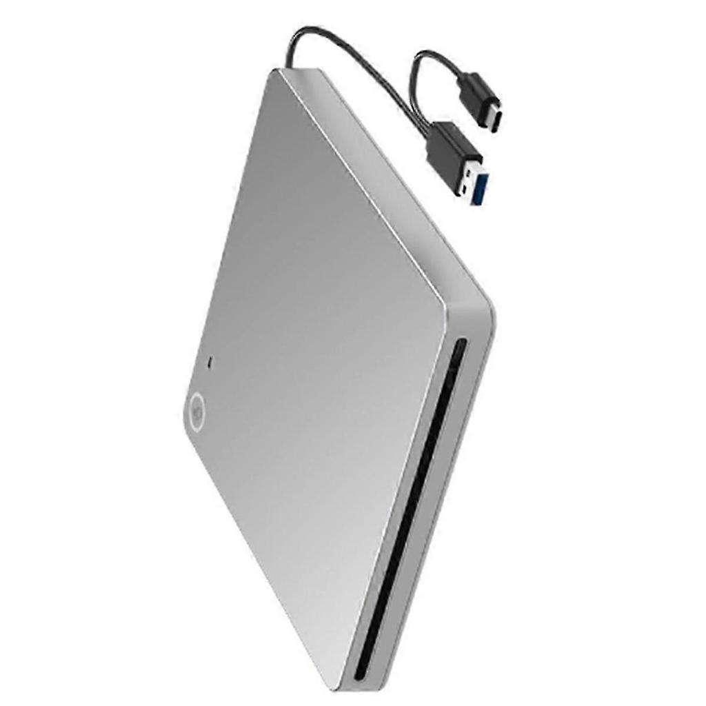 Externes 3D Blu-ray DVD-Laufwerk, USB 3.0 und Typ-C Blu-ray CD DVD-Laufwerk Player Ultra Slim Slot-in CD DVD Brenner