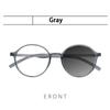 Vintage Round Green Frame Anti Blue Light Photochromic Reading Glasses for Men and Women Custom Prescription Eyewear