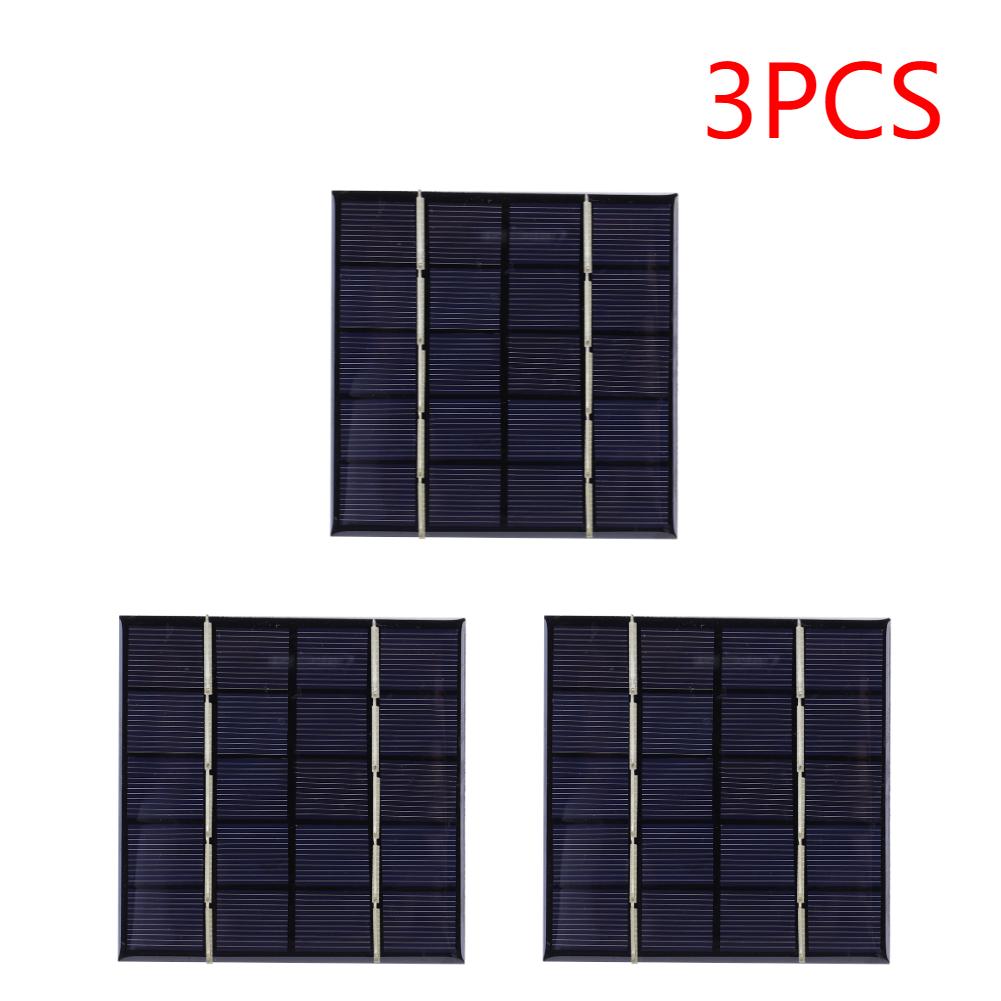 3W 5V Solar Cell Panel Solar Charging Panel Phone Power Bank for Solar Light for 3.7V Battery 3-5V Battery/Phone Charger