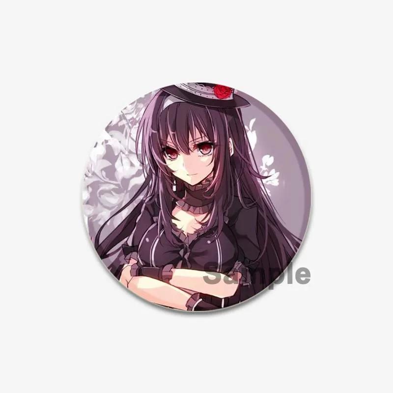 32/44/58mm Cute Cartoon Figure Miku Brooches Cosplay Singer Exquisit Badge for Collar Backpack Hat Accessory Handmade Pin Gift