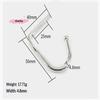 S-Iron Hooks Single Ceiling Prong Hook Kitchen Closet Wall Mount Clothes Keys Hanger Heavy Duty Multi-Purpose Storage Hook