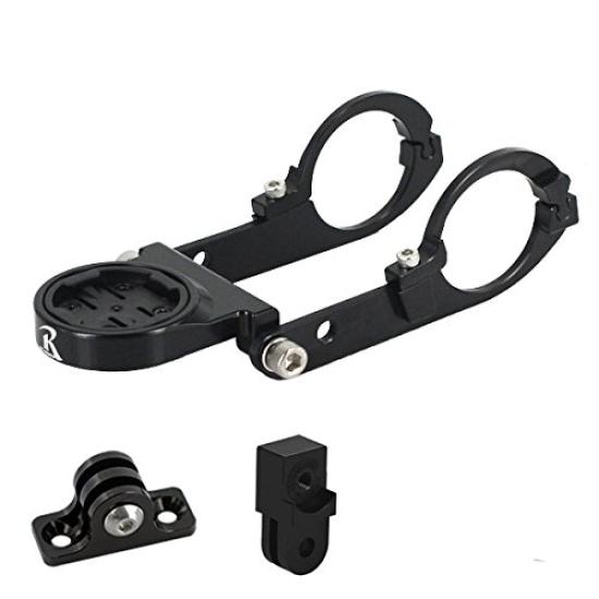 [REC MOUNT] Out-Front Bike Mount Type 19 Compatible with Garmin Edge1000j & GoPro Shimano Sports CameraSERFAS Light [REC-B0019-GM+GP + GP-SERFAS]