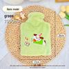 1200ml Cute Embroidered Hot Water Bottle with Plush Insertable Hand Warmer for Winter