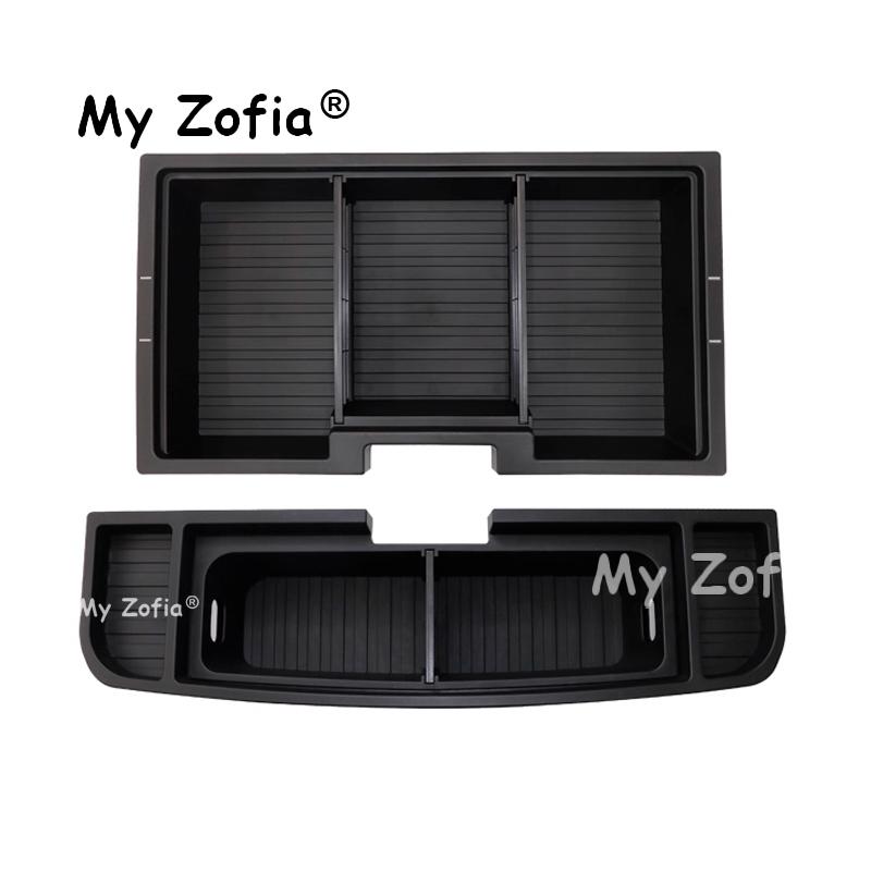 For Zeekr 7x 2025 2026 Car Rear Trunk Organizer Box Expand Storage Customized Large Capacity Spare Gap Filler Accessories