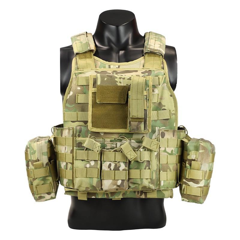 Equipped With 1000D Nylon Vest Multi-functional Stab-resistant Suit Military Fan Camouflage
