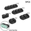 Self-Adhesive Silicone Cable Organizer for Cords and Earphones