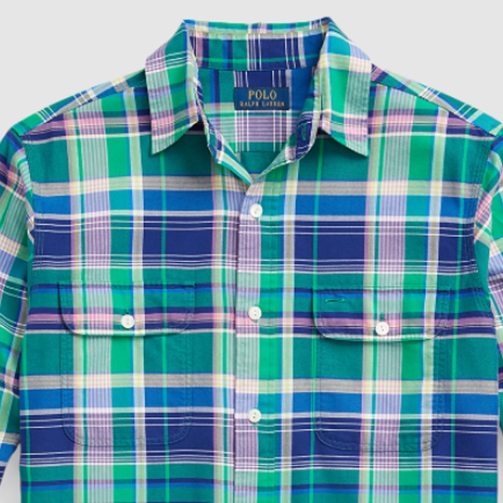 Polo Ralph Lauren SS24 Plaid Point Collar Single-Breasted Long Sleeve Shirt Men Shirts Multicolor MNPOWOV16823328-999