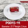 White Melamine Plastic Round Plate for Catering and Restaurant Dining
