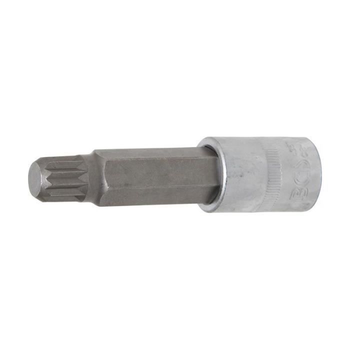 Douille À Embouts Longueur 100 Mm 12,5 Mm (1/2") Denture Multiple Intérieure (pour XZN) Avec Perçage M16