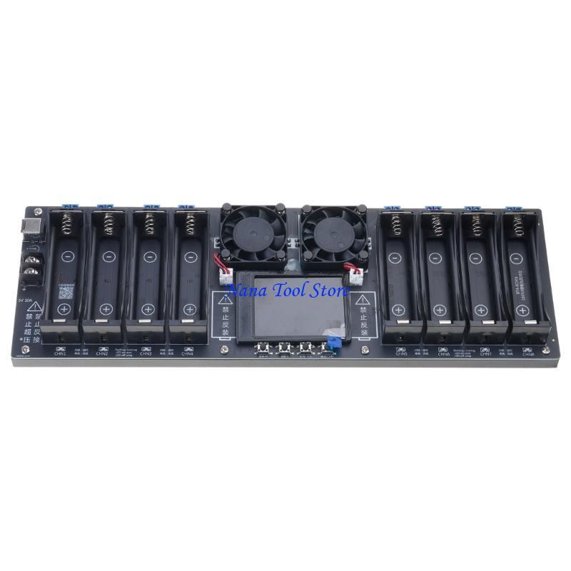 31GJ High Precisions 18650 Battery Tester 8 Channel Capacity Measurement DC5V 10A