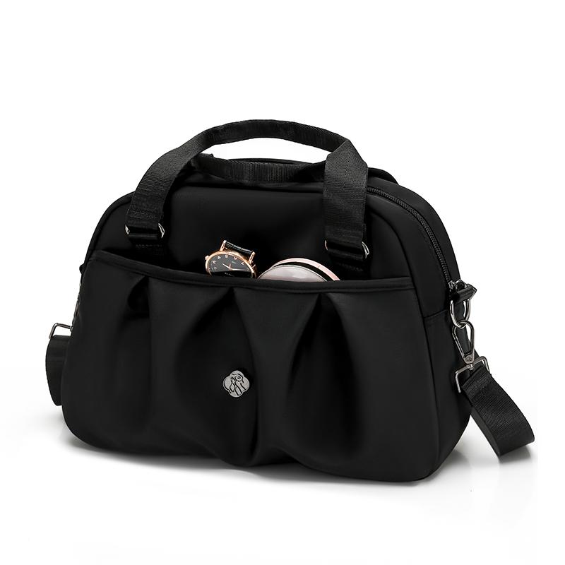 Women's Shoulder Bag Nylon Handbag Lightweight Multi-Layer Waterproof Crossbody Bag