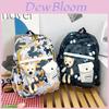 Stylish And Versatile Unisex Backpack For Students Large Capacity Graffiti Bear Design