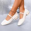 Módní Elegantní Boty Mary Janes na Nízkém Podpatku Dámské Pásky Bílé Lodičky na Podpatku Dámské Velká Velikost Kancelář Párty Svatba Boty Dámské Velká Velikost