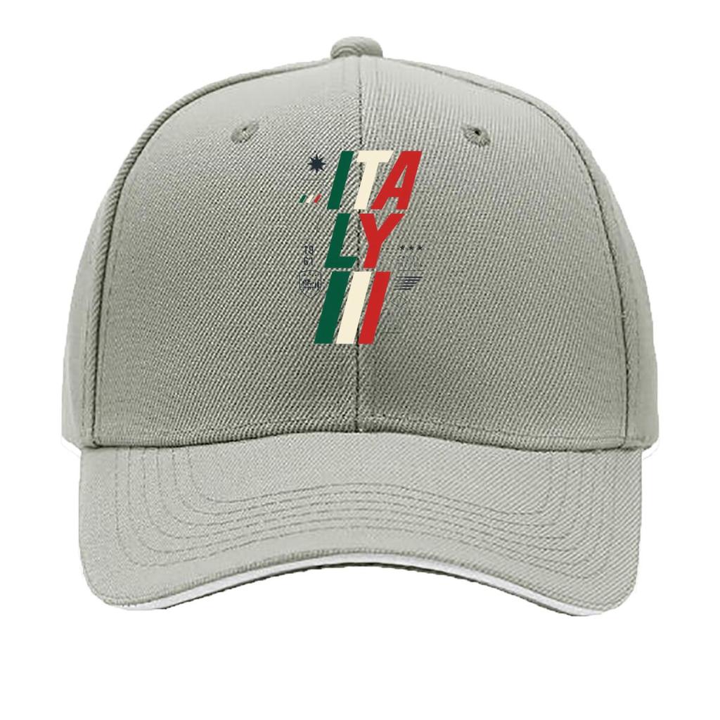 Moderne Italien Flagge Typografie Emblem Sandwich Baseballkappe Sonnenkappe Outdoor Workouts Hut