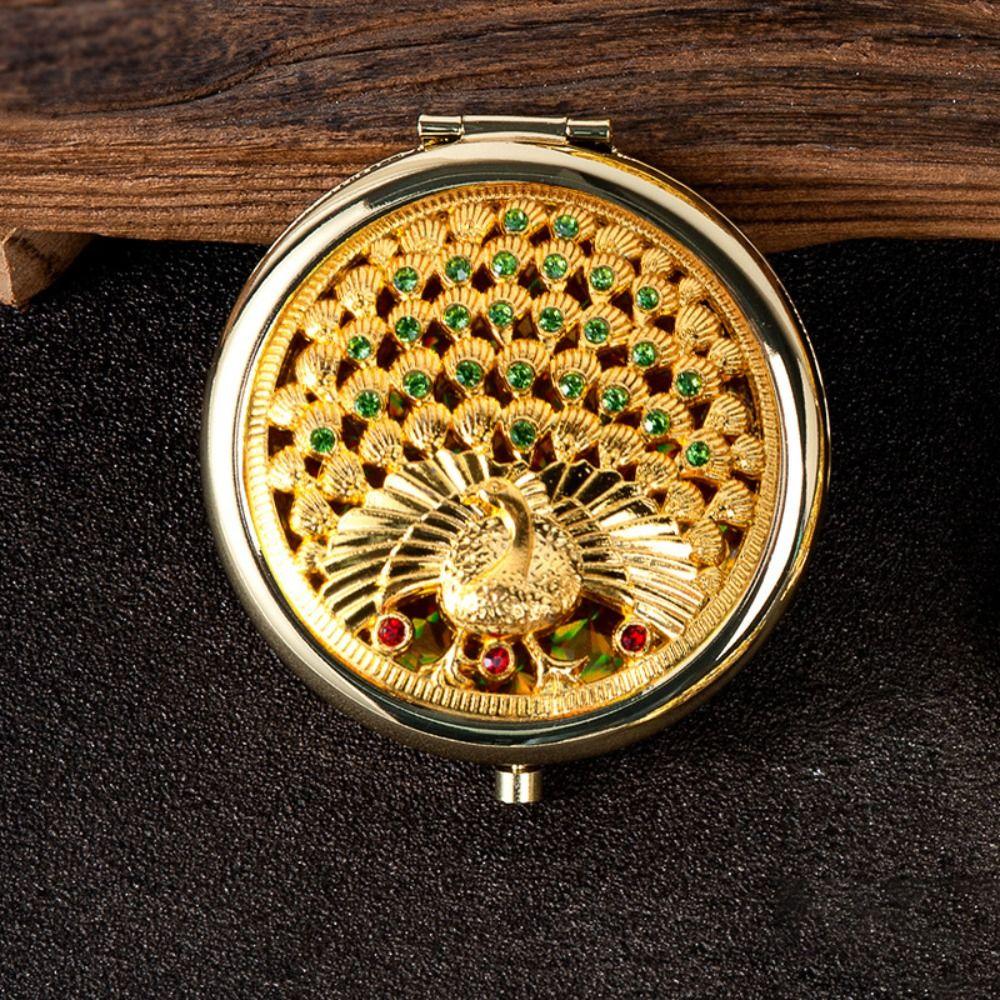 Gliter Exquisite Mirror Decorative Pocket Mirror Luxurious Portable Mirror  Children