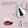 40 oz/1.2L Gooseneck Kettle Stainless Steel Pour Over Coffee Kettle & Tea Kettle, Retro Style Hand Drip Coffee Tea Pot with Filter, Pour Over Kettle,