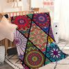 Vzor Čtyři roční období teplá MÓDNÍ měkká plyšová deka vhodná na pohovku obývací pokoj Mandala místnost kancelář ložnice cestovní dárek Flanel