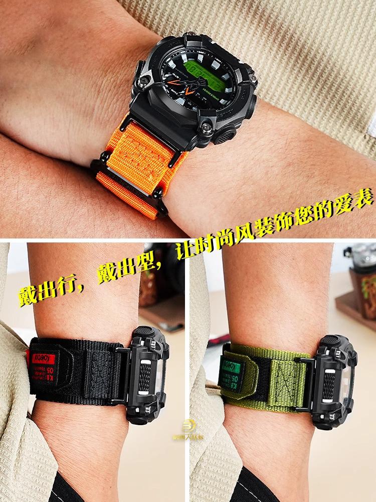 GA900 Modifiziertes Uhrenarmband Für Casio Uhren G-shock GA-900A/VB/TS DW-6900 Armbänder Herren Outdoor Wasserdicht Sport Nylon Armband
