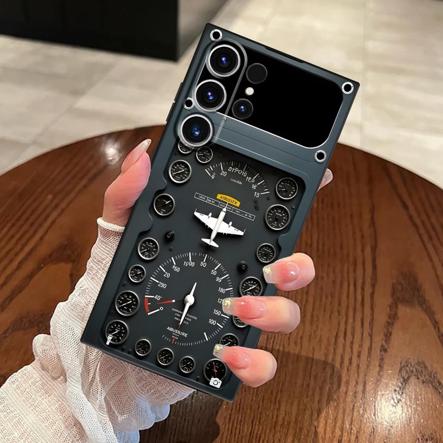 

Funda Phone Cover Case for Samsung Galaxy S26 S25 Note 20 8 9 10 S10 S9 S24 Plus S23 S21 FE S26 S20 Ultra Aircraft Instruments Galaxy S24