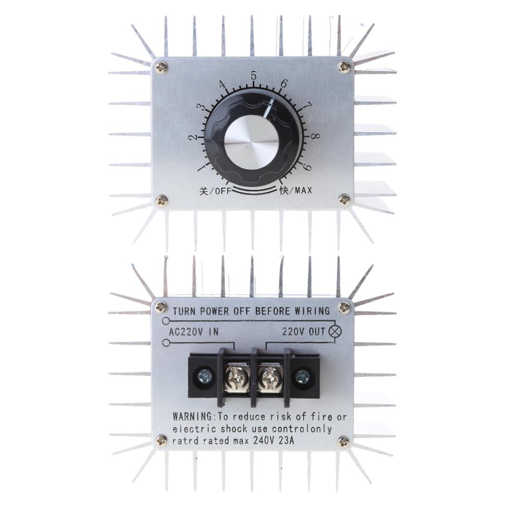 Upgraded 5000W Motor Speed Regulator Efficient Power Regulator 220V 5000W Thyristor Motor for Electrical Appliances