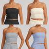 Seamless Polyester Yoga Top With Pushup Cups For Women Fitness And Dance Activities