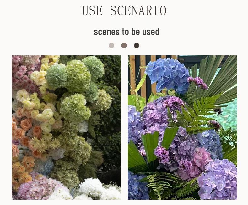 Hydrangea Silk Flower Bridal Bouquet - Moisturizing, High-Grade, Handheld for Weddings