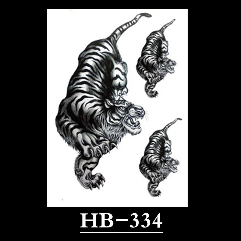 Animal Tattoo Sticker, Liger Tattoo Sticker, Half Arm Waterproof Tattoo Sticker, Large Picture Temporary Sticker Tattoo
