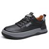 Leather Shoes Men's 2025 New Autumn Youth Sports Casual Men's Leather Shoes Trend Fashion Board Shoes 2025