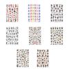 Nails Art Decoration Slider Self Adhesive Gothic Style Dragon Snake 3D Black Nail Stickers