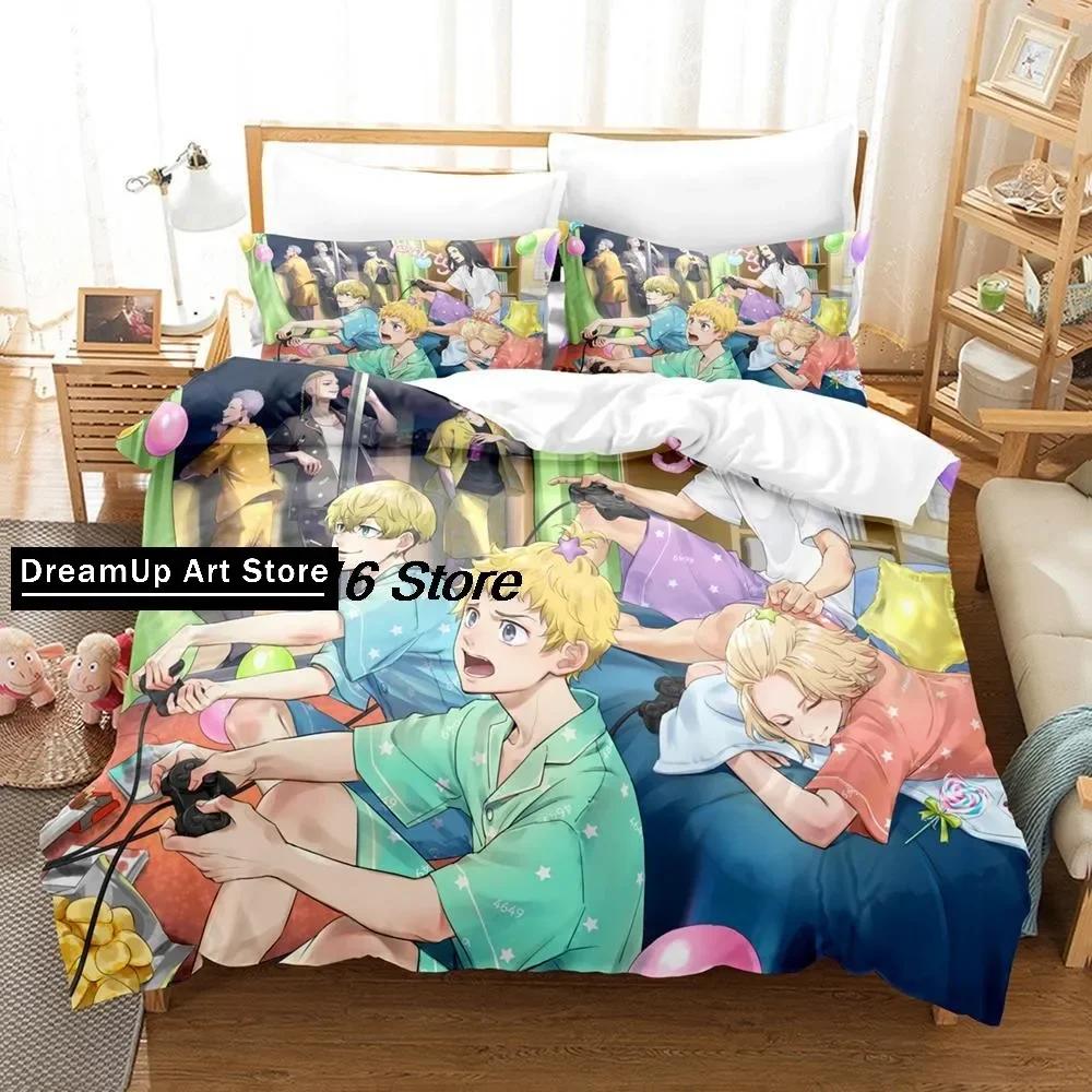 Tokyo Avenger Bedding Set Single Twin Full Queen King Size Bed Set Aldult Kid Bedroom Duvetcover Sets 3D Anime Bed Sheet Set