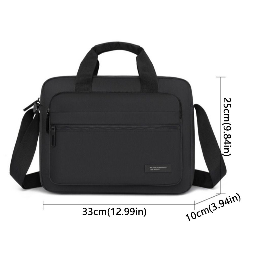 Zipper Closure Oxford Briefcase Large-capacity Men's Crossbody Bag Travel Bag Daily Commute