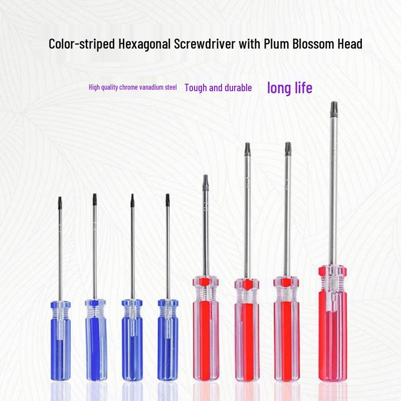 Hexagonal Plum Blossom Screwdriver Set (T6-T40) - Magnetic, Special-Shaped for Repair