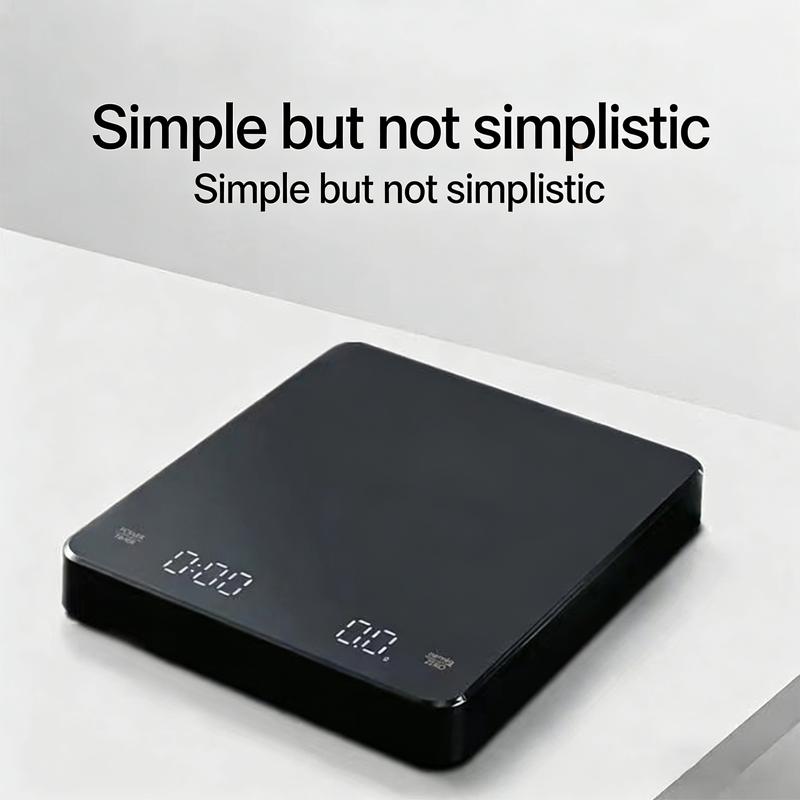Digital Coffee Scale with Timer LED Screen Espresso USB 3kg Max.Weighing 0.1g High Precision Measures in Oz/ml/g Kitchen Scale