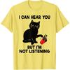 I Can Hear You But I'm Not Listening Funny Cat Lover Coffee T-Shirt