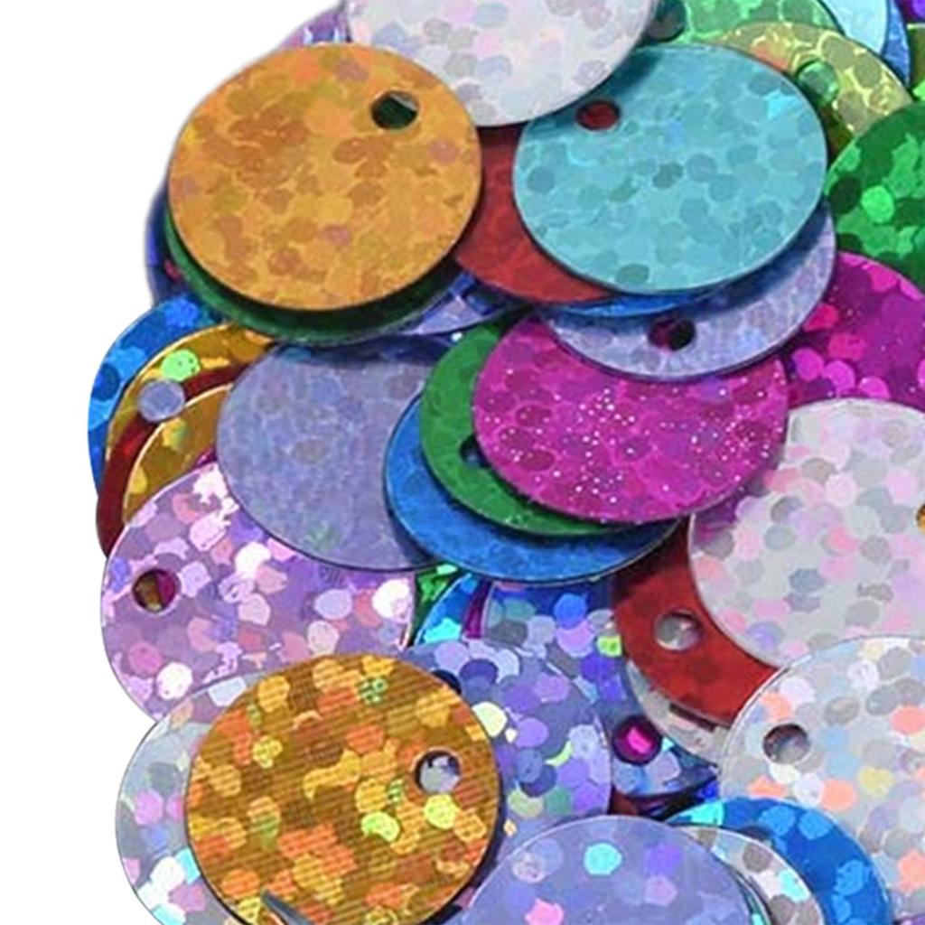300Pcs 10mm Flat Round Loose Sequins Art Crafts DIY Garment Spangles