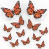 Monarch & Emperor Butterfly 3D Simulation Décor - Orange Day of the Dead Halloween Special