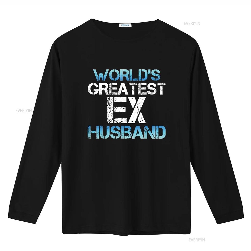 Greatest Ex Husband Funny Divorce Party Divorcee Men T Shirt vintage Washed designer clothes homme Breathable Casual Soft