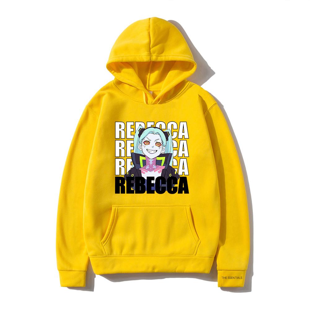 

Толстовка Edgerunner Rebecca унисекс Harajuku с рисунком Unisexga толстовки унисекс осень-зима уличная одежда кофты одежда в стиле аниме 3XL