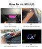 3.5 A900 HUD Head-Up Display Car-Styling Overspeed Warning Windshield Projector Alarm System Universal Auto